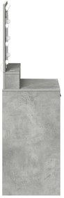 vidaXL Κομοδίνο Γκρι σκυροδέματος 50 x 41 x 135 εκ Επεξεργασμένο ξύλο