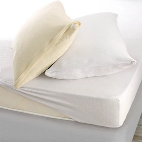 Κάλυμμα Στρώματος King Size (Σετ) Rythmos Frotte Λευκό New