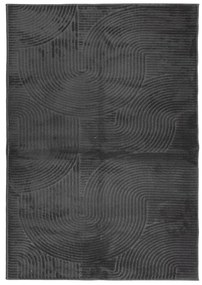 Χαλί IZA με Κοντό Πέλος Σκανδιναβική Όψη Ανθρακί 140x200 εκ. - Ανθρακί