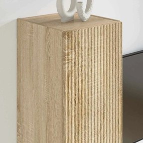 vidaXL Ντουλάπι Τηλεόρασης Τοίχου 2 pcs Σονόμα 30 x 31 x 60 εκ