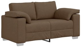 vidaXL Σετ Καναπέ 2 pcs Καφέ 219 x 77 x 82 εκ ύφασμα