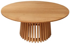 Intrahome Τραπέζι σαλονιού Kenda Intrahome mindi ξύλο σε φυσική απόχρωση Φ100x45εκ | SKU: INTRAPA-454111133