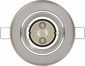 vidaXL Σποτ 6 pcs Ασημί 9 x 9 x 2.5 εκ. Μέταλλο