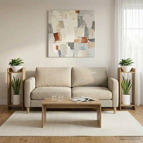 vidaXL Βάση φυτών 2 τεμ. Artisan Δρυς 30 x 30 x 80 cm