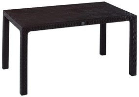 Τραπέζι κήπου "Plore" με UV protection PP σε χρώμα καφέ 150x90x75 100-03741