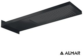 Almar Black matt PVD Επίτοιχη κεφαλή ντους 2 ροών E044199-400
