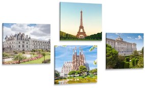 Σετ εικόνων τα πιο εκπληκτικά μνημεία στον κόσμο - 4x 60x60