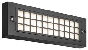 Απλίκα Φωτιστικό Τοίχου LED 6W 3CCT IP65 Πλέγμα Senario Pro Eurolamp-145-52117-Μαύρο 145-52117