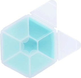 Φαγητοδοχείο Με Χωρίσματα Melii Hexagon Blue 23710
