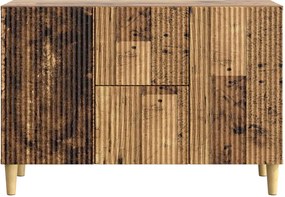 vidaXL Πλαϊνό γραφείο Παλαιωμένο ξύλο 89 x 34,5 x 60 εκ.