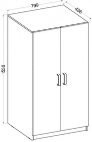 Ντουλάπα γραφείου Warrior I-Gkri-Fusiko