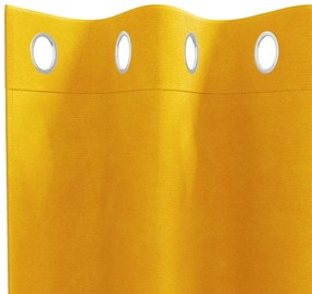 vidaXL Κουρτίνες 2 pcs Χαμομηλί κίτρινο 140 x 225 cm Βελούδο