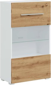 vidaXL Μονάδες τηλεόρασης 5 τεμαχίων με φωτισμό LED Δρυς τεχνίτης