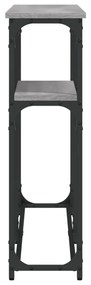 Τραπέζι Κονσόλα Γκρι Sonoma 145x22,5x75 εκ. Επεξεργασμένο Ξύλο - Γκρι
