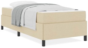 vidaXL Κρεβάτι με ελατήρια Κρέμα 80 x 200 cm