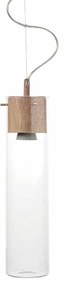 Φωτιστικό Οροφής Μονόφωτο Aca Pothos V110TR Wood