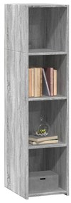 vidaXL Ντουλάπι Γκρι Sonoma 30x41x124 εκ. από Επεξεργασμένο Ξύλο