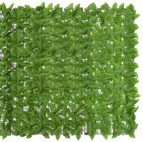 vidaXL Διαχωριστικό Βεράντας 200 x 150 εκ. με Πράσινα Φύλλα