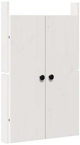 vidaXL Πόρτα κουζίνας 2 pcs Λευκό 50 x 9 x 82 εκ Μασίφ ξύλο πεύκου
