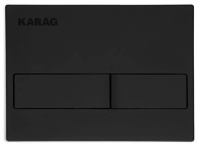 Karag C226-020 Carina Πλακέτα Καζανακίου Διπλής Λειτουργίας Black Matt