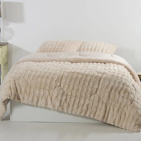 Γούνινο Κουβερτοπάπλωμα King Size (Σετ 240x260) Silk Fashion Burble Cream