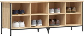 vidaXL Παπουτσοθήκη Sonoma Δρυς 131 x 35 x 50 εκ. από Επεξεργ. Ξύλο