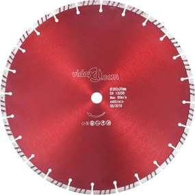 vidaXL Διαμαντόδισκος Κοπής Turbo 350 χιλ. Ατσάλινος