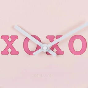 Ρολόι Τοίχου (27x6x30) Karlsson Heart Candy Soft Pink
