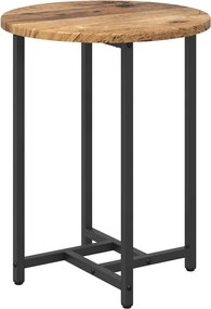 vidaXL Σετ βοηθητικά τραπεζάκια 2 pcs Παλιό ξύλο και μαύρο