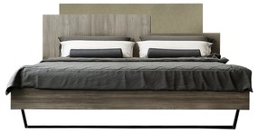 Intrahome Κρεβάτι "ΜΟΡΦΕΑΣ" διπλό σε χρώμα σταχτί-μόκα ανοιχτό 160x200 Intrahomesa-00652336