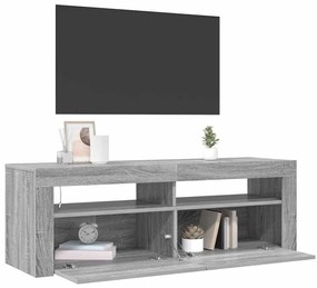 vidaXL Έπιπλο Τηλεόρασης με LED Γκρι Sonoma 120x35x40 εκ.