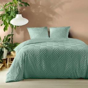 Παπλωματοθήκη Fleece Υπέρδιπλη (240x220) + Διακοσμητικές Μαξιλαροθήκες L-C Heltie Sage 1644983