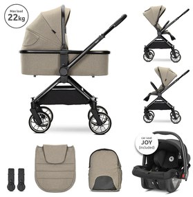 Πολυκαρότσι REYA 3 σε 1 Brown με Αναστρέψιμη λαβή 10021952415 Lorelli