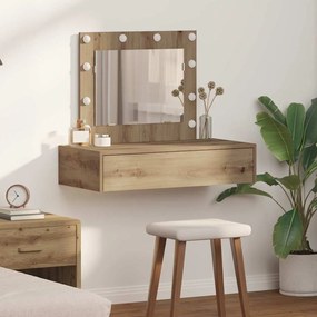 vidaXL Τραπέζι περιποίησης Καφέ 83 x 40 x 70 εκ Επεξεργασμένο ξύλο