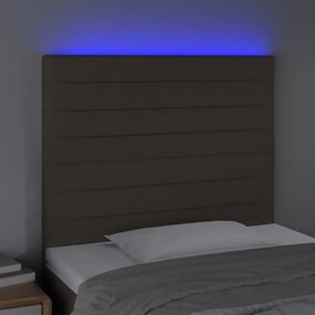 ΚΕΦΑΛΑΡΙ ΚΡΕΒΑΤΙΟΥ LED TAUPE 90X5X118/128 ΕΚ. ΥΦΑΣΜΑΤΙΝΟ 3122550