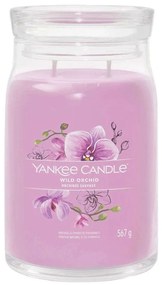 Αρωματικό Κερί Signature Wild Orchid Large 1629979E 9,3x15,7cm Pink Yankee Candle