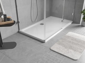 Mexen Flow ορθογώνιος ντους slim 160 x 100 cm, λευκή γυαλάδα - 46R101016