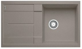 Blanco Metra 5 S Tartufo SILGRANIT™ PuraDur™ Γρανιτένιος Νεροχύτης Ένθετος Αντιστρεφόμενος με 1 Γούρνα και Ποδιά 86x50cm
