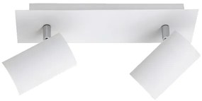 Σποτ Φωτιστικό Οροφής 2xGU10 Διπλό Κινητό Marley Trio Lighting-802400201-Λευκό 802400201