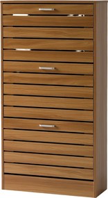 Παπουτσοθήκη Με 3 Ράφια/18 Θέσεων (63x24x120) Spitishop Butler Walnut