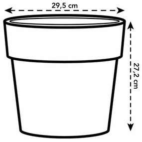 Βάζο Λουλουδιών Elho Ώχρα Ø 30 cm