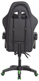 ΠΟΛΥΘΡΟΝΑ GAMING DARREN  ΜΑΥΡΟ-ΠΡΑΣΙΝΟ PVC &amp; NYLON 51x49x125Υεκ.