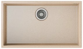 Teka Square 72.40 TG Avena Beige Υποκαθήμενος Γρανιτένιος Νεροχύτης 80 cm