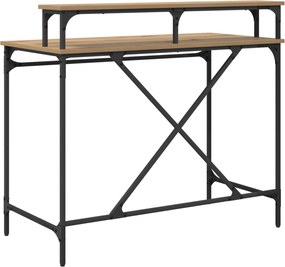 vidaXL Γραφείο Artisan Oak 100 x 50 x 90 cm Επεξεργασμένο ξύλο