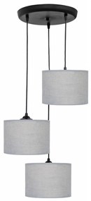 Φωτιστικό Οροφής Τρίφωτο Heronia 14-0151 Grey