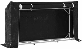 vidaxL Ράφι για καυσόξυλα με κάλυμμα βροχής 200,5x41x110,5 εκ.