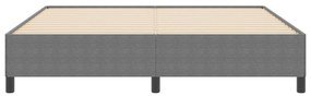 vidaXL Κρεβάτι Φωτεινό Γκρι 180x200 εκ. Από Υφασμάτινο Κονδύλι