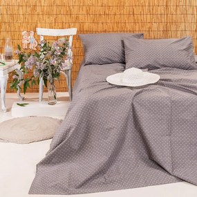 Σεντόνι Dot Urban Line Mixology Grey Melinen Single 170x270cm 100% Cotton