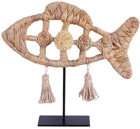 Διακοσμητικό Ψάρι Quersus 019775 30x7x27cm Natural Μέταλλο,Polyresin