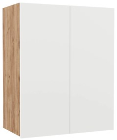 Επιτοίχιο ντουλάπι κουζίνας Soft Λευκό με βελανιδιά Διαστάσεις 60x30,5x72,8εκ - SO-SV60
